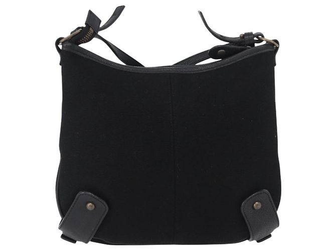 Borsa a Spalla Burberry in Tela e Pelle Nera Auth fm5219 Nero - vista 2