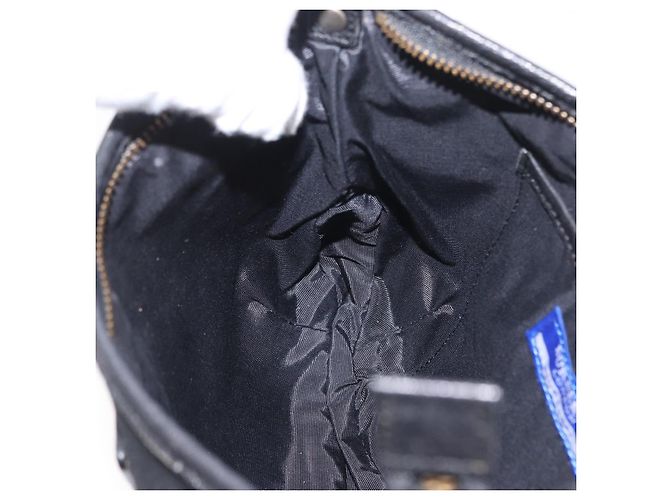 Borsa a Spalla Burberry in Tela e Pelle Nera Auth fm5219 Nero - vista 20