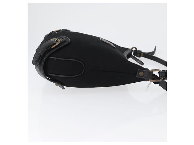 Borsa a Spalla Burberry in Tela e Pelle Nera Auth fm5219 Nero - vista 3