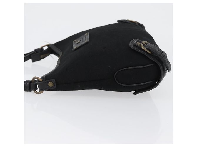 Borsa a Spalla Burberry in Tela e Pelle Nera Auth fm5219 Nero - vista 4