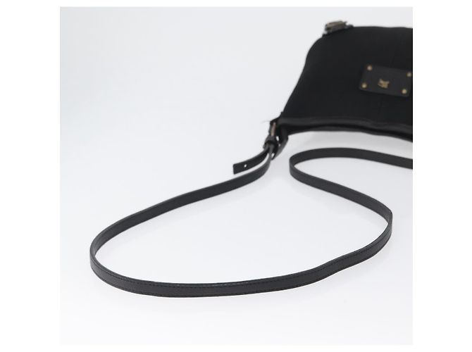 Borsa a Spalla Burberry in Tela e Pelle Nera Auth fm5219 Nero - vista 7