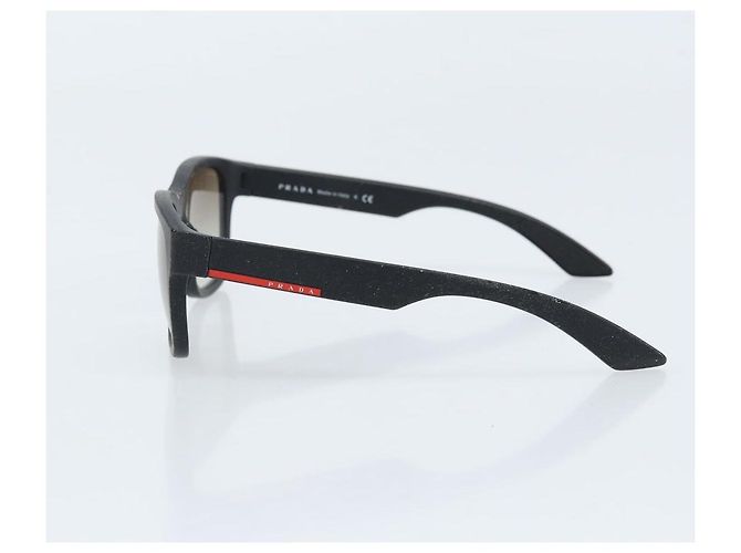 Gafas de sol PRADA de plástico negras Auth bs33599 Negro - vista 4