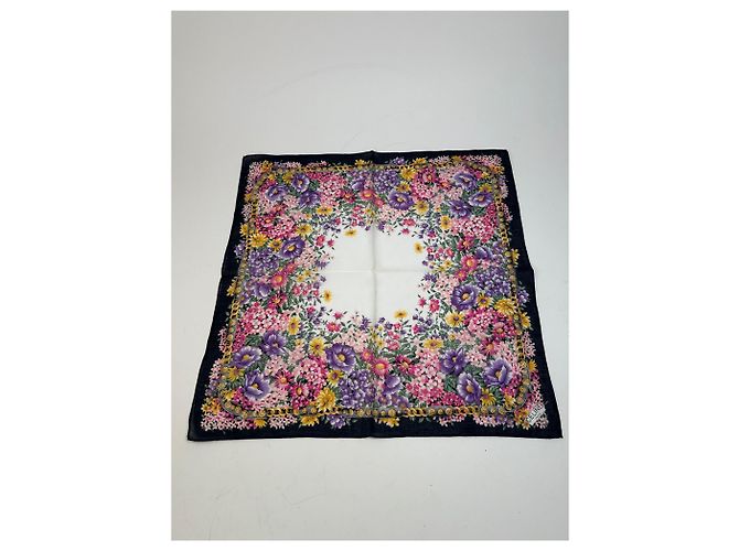 Céline Vintage Celine Paris mehrfarbiger Blumenschal Mehrfarben - Ansicht 10
