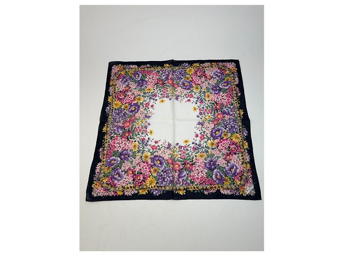 Céline Vintage Celine Paris mehrfarbiger Blumenschal Mehrfarben - Ansicht 5