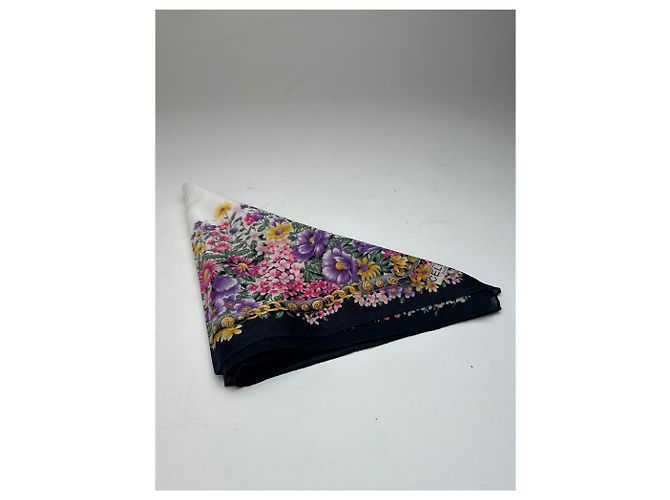 Céline Vintage Celine Paris mehrfarbiger Blumenschal Mehrfarben - Ansicht 9