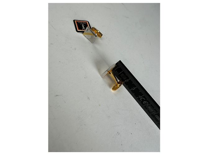 Set di gemelli e fermacravatta vintage Yves Saint Laurent in argento - vista 9