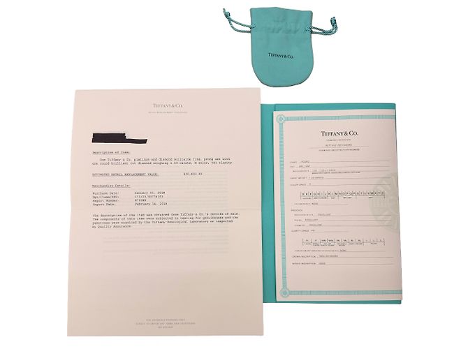 Verlobungsring mit rundem Brillanten von 1,59 ct von Tiffany & Co. - Ansicht 6