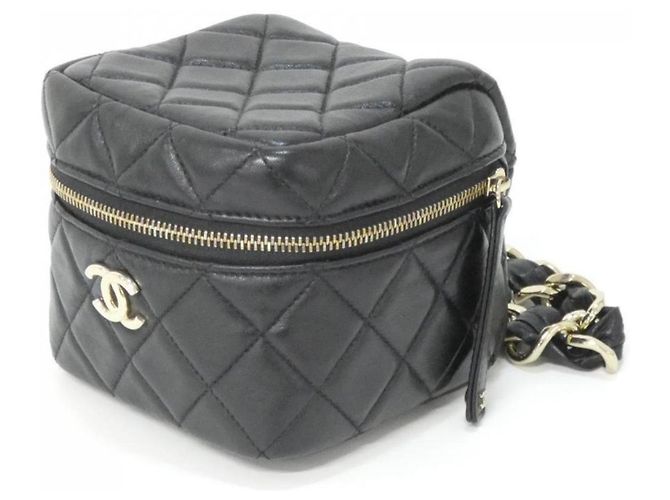 Pochette in pelle di agnello nero Chanel AP2803 - vista 3