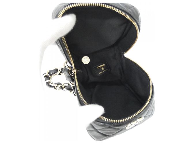 Pochette in pelle di agnello nero Chanel AP2803 - vista 8