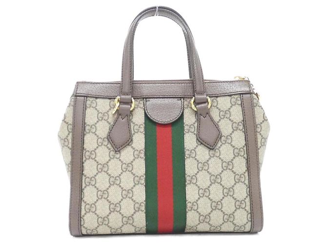 Bolso de mano Gucci Ophidia Castaño Beige - vista 2