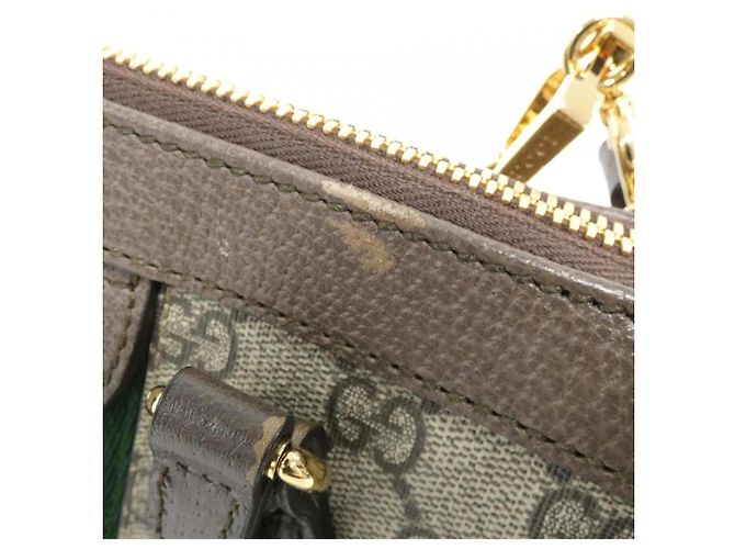Bolso de mano Gucci Ophidia Castaño Beige - vista 4
