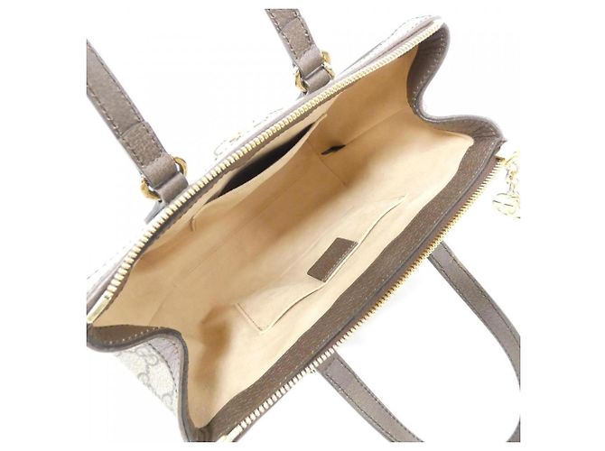Bolso de mano Gucci Ophidia Castaño Beige - vista 8