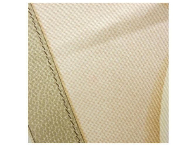 Silk In Hermès Bufanda de Seda Hermes PROYECTOS CUADRADOS A LÁPIZ Beige - vista 4
