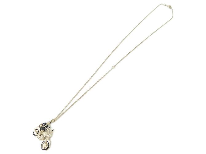 Collana in Cristallo Chanel Nero Bianco D'oro - vista 2