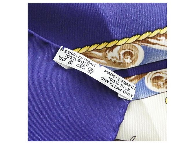 Silk In Bufanda Cuadrada VIVE LE VENT de Hermès Azul - vista 3
