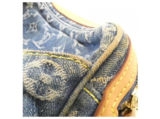 Borsa a Spalla in Denim Monogram Louis Vuitton Blu - vista 6