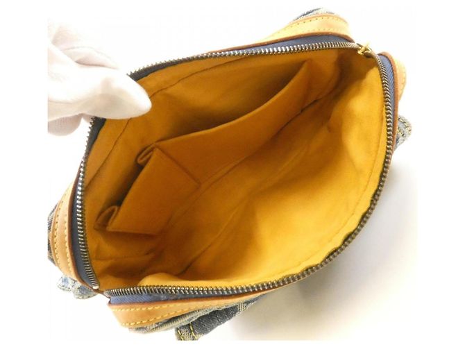 Borsa a Spalla in Denim Monogram Louis Vuitton Blu - vista 8