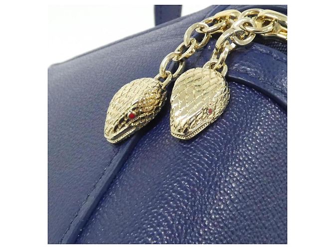 Bulgari Borsa Bvlgari Serpenti Forever Blu navy - vista 5