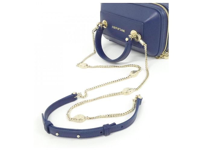 Bulgari Borsa Bvlgari Serpenti Forever Blu navy - vista 6