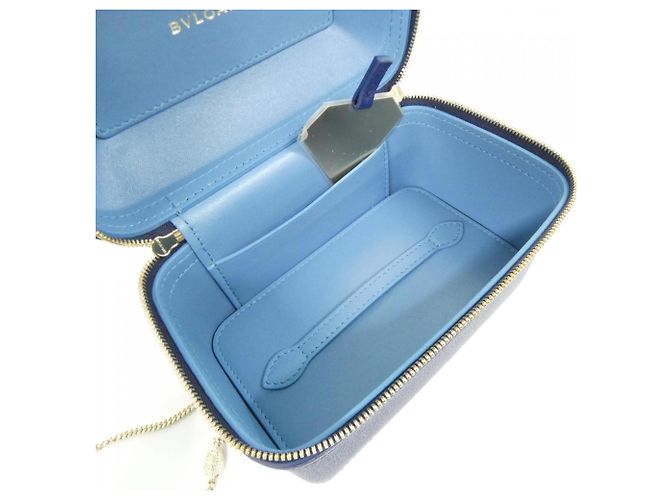 Bulgari Borsa Bvlgari Serpenti Forever Blu navy - vista 7