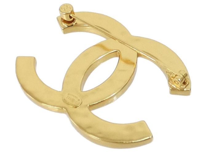Chanel Gold- und Weißbrosche Golden - Ansicht 2