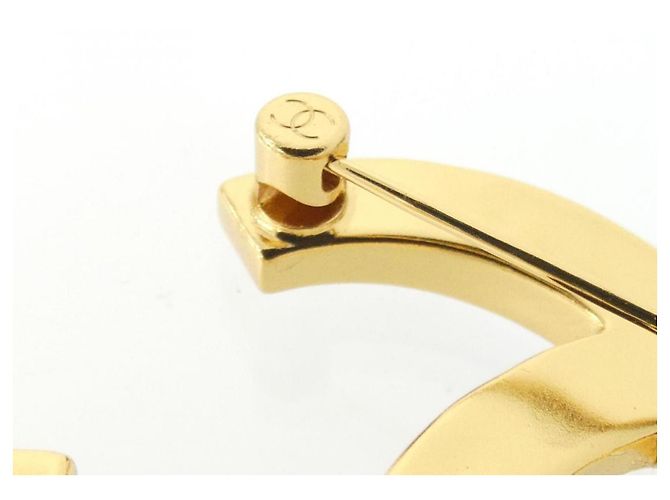 Chanel Gold- und Weißbrosche Golden - Ansicht 3
