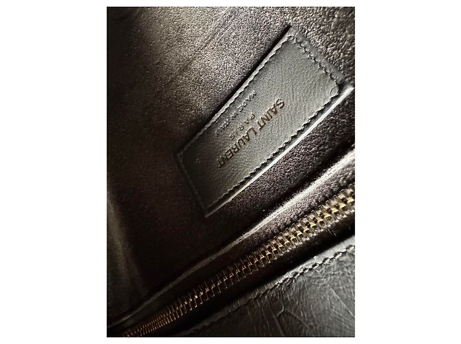 Sac de Jour piccolo Saint Laurent Grigio Gold hardware - vista 10