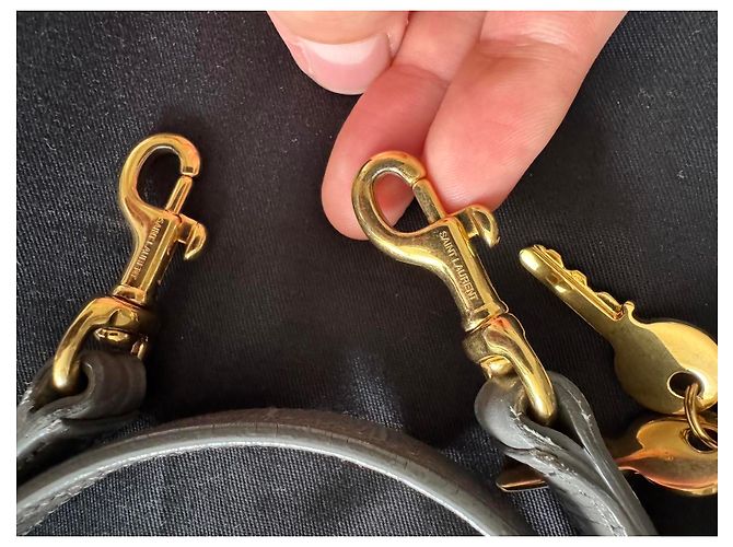 Sac de Jour piccolo Saint Laurent Grigio Gold hardware - vista 14