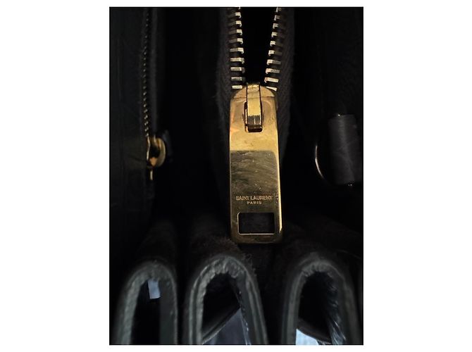 Sac de Jour piccolo Saint Laurent Grigio Gold hardware - vista 15