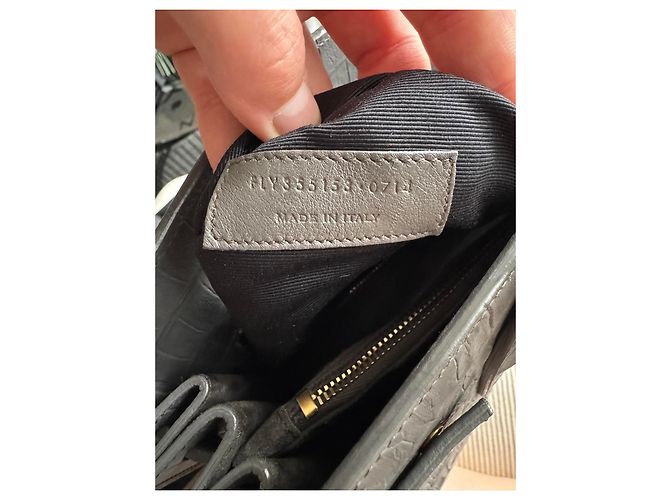 Sac de Jour piccolo Saint Laurent Grigio Gold hardware - vista 16