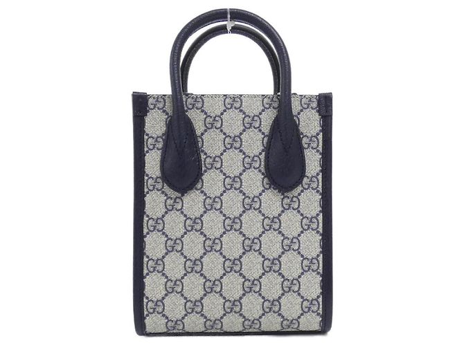 Borsa Mini Gucci 671623 K9GSN Blu Beige - vista 2