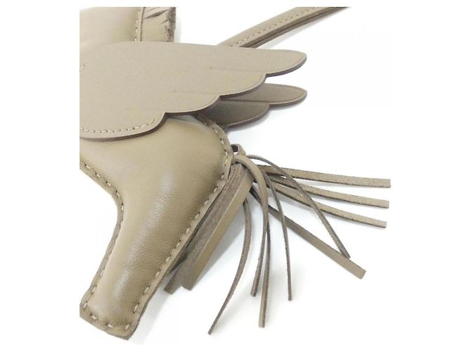 Charm Accessorio Hermès Rodeo Pegasus MM Taupe - vista 4