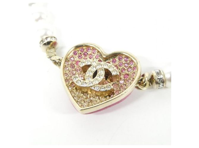 Bracciale charm Chanel in oro, rosa e bianco D'oro - vista 2
