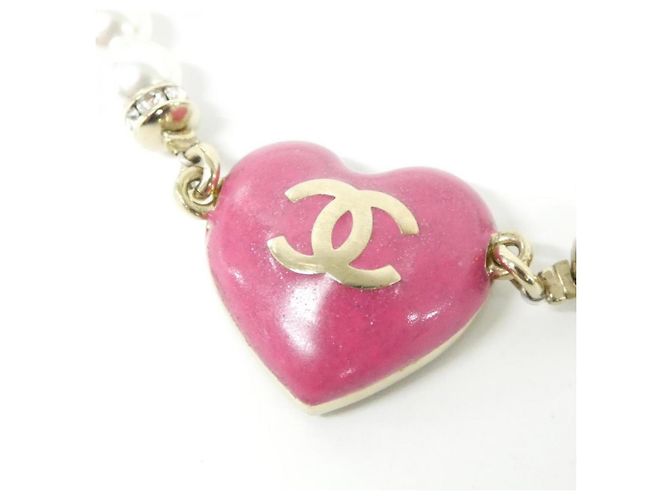 Bracciale charm Chanel in oro, rosa e bianco D'oro - vista 3