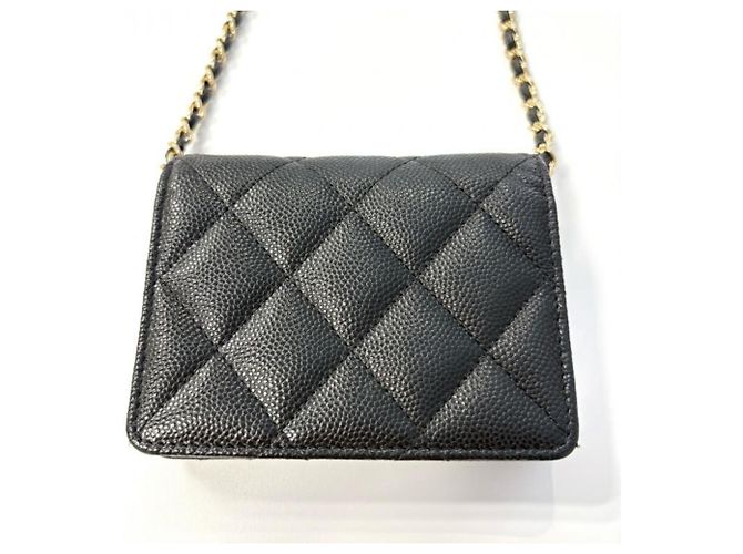 Timeless Portafoglio a catena Matelassé Chanel Nero - vista 4