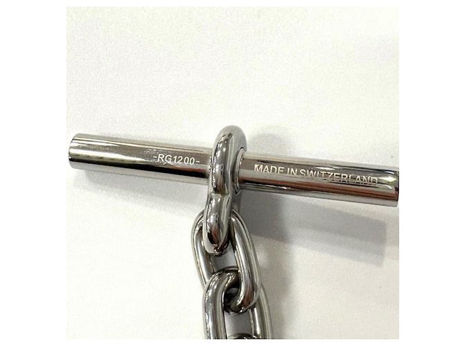 Ring Portachiavi in argento Chaine d'Ancre di Hermès con charm in rodio - vista 3