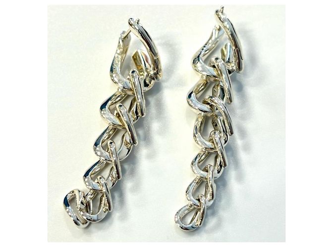 Brincos Forged Drop Link da Tiffany & Co. Prata - vista 3