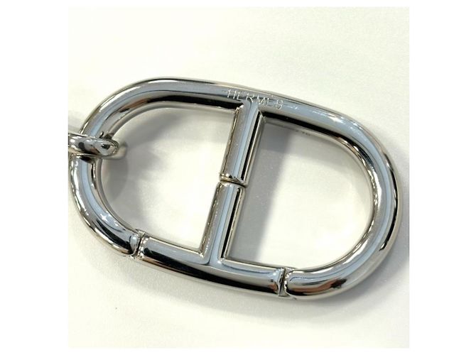 Ring Portachiavi in argento rodiato Chaine d'Ancre di Hermès - vista 3