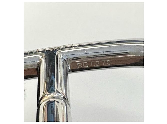 Ring Portachiavi in argento rodiato Chaine d'Ancre di Hermès - vista 4