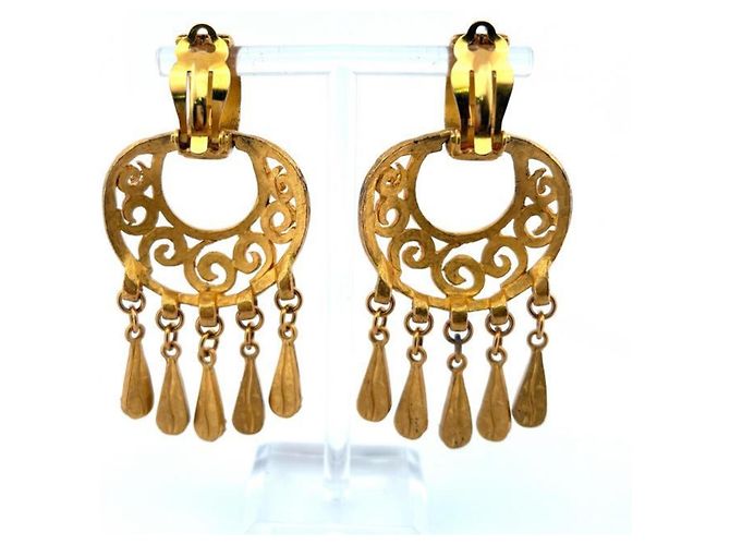 Orecchini a clip Coco Mark vintage 1995 di Chanel D'oro - vista 3