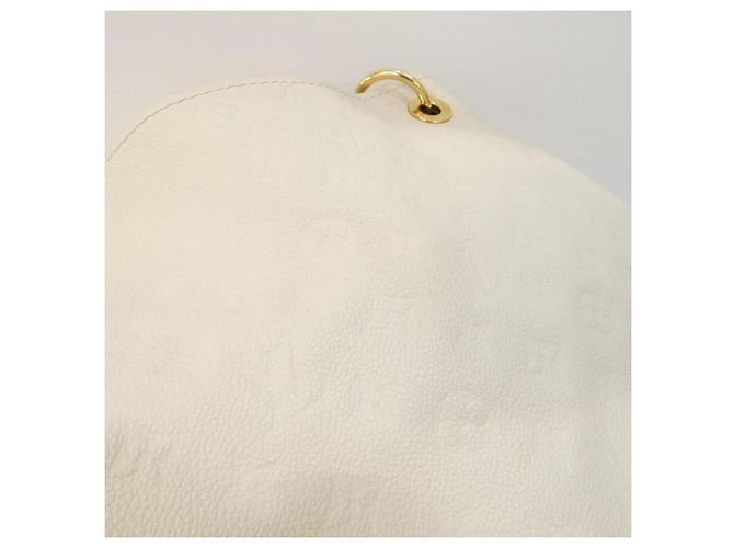 Borsa a Spalla Artsy MM in Monogram Empreinte di Louis Vuitton Bianco - vista 4