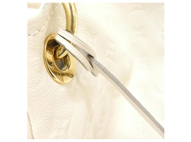 Borsa a Spalla Artsy MM in Monogram Empreinte di Louis Vuitton Bianco - vista 7