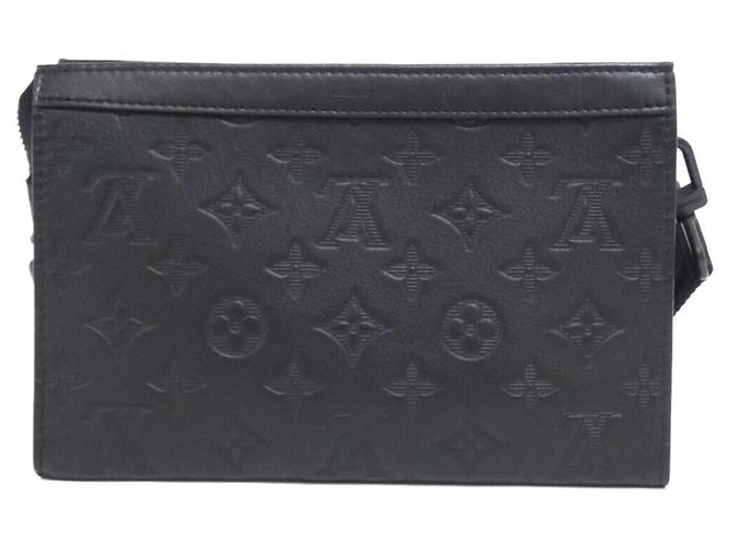 Louis Vuitton Monogram Shadow Gaston Wallet Black - view 2