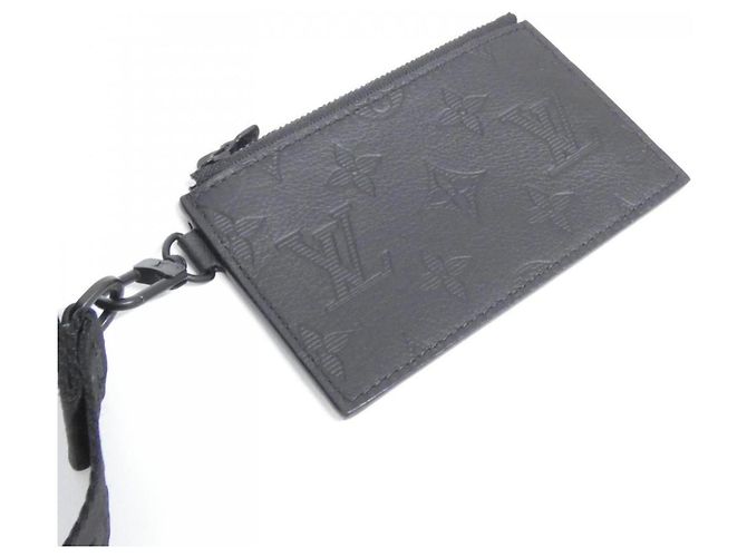 Louis Vuitton Monogram Shadow Gaston Wallet Black - view 6