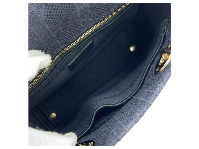 Borsa a mano Lady D-Light media Christian Dior Blu - vista 8