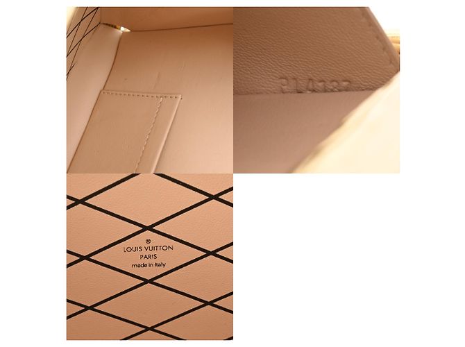 Borsa a Spalla Petite Malle Epi Louis Vuitton Argento D'oro - vista 11