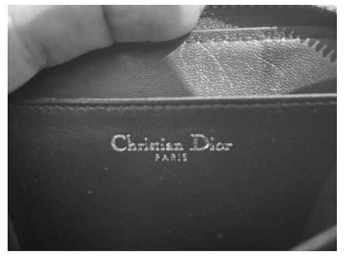 Christian Dior Cartera / Tarjeta Caro Scarlett Negro - vista 8