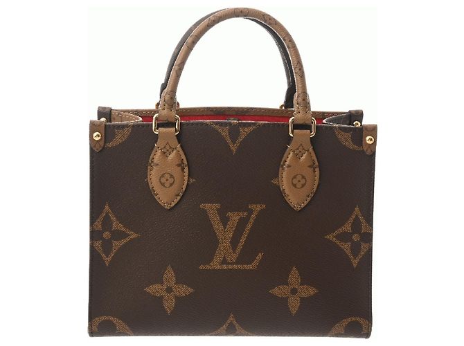 Borsa OnTheGo PM Monogram Reverse Louis Vuitton Marrone - vista 2