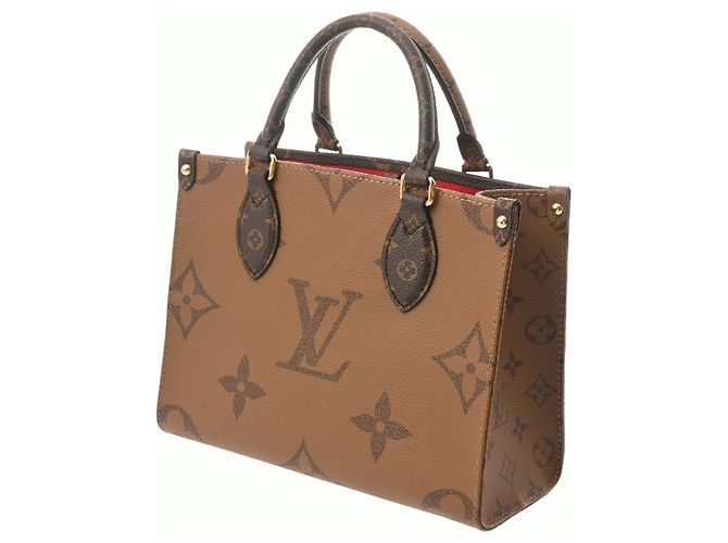 Borsa OnTheGo PM Monogram Reverse Louis Vuitton Marrone - vista 3