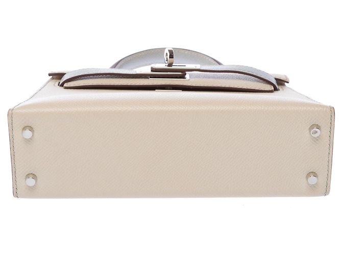 Hermès Bolso HERMES Kelly Mini en Cuero Beige - 103361 - vista 11